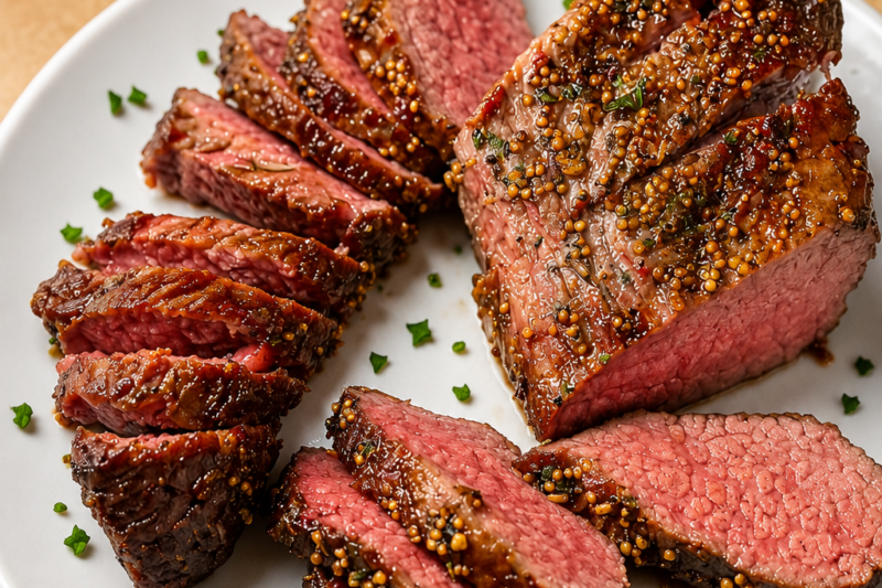 Corned Beef on a platter.